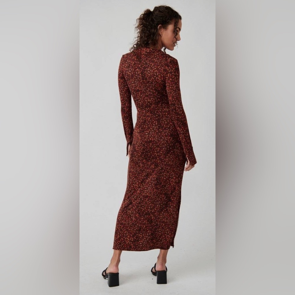 Free People Shayla Wrap MIDI Dress size XL - Picture 3 of 4